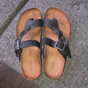 Sonoma Black Cork Sandals